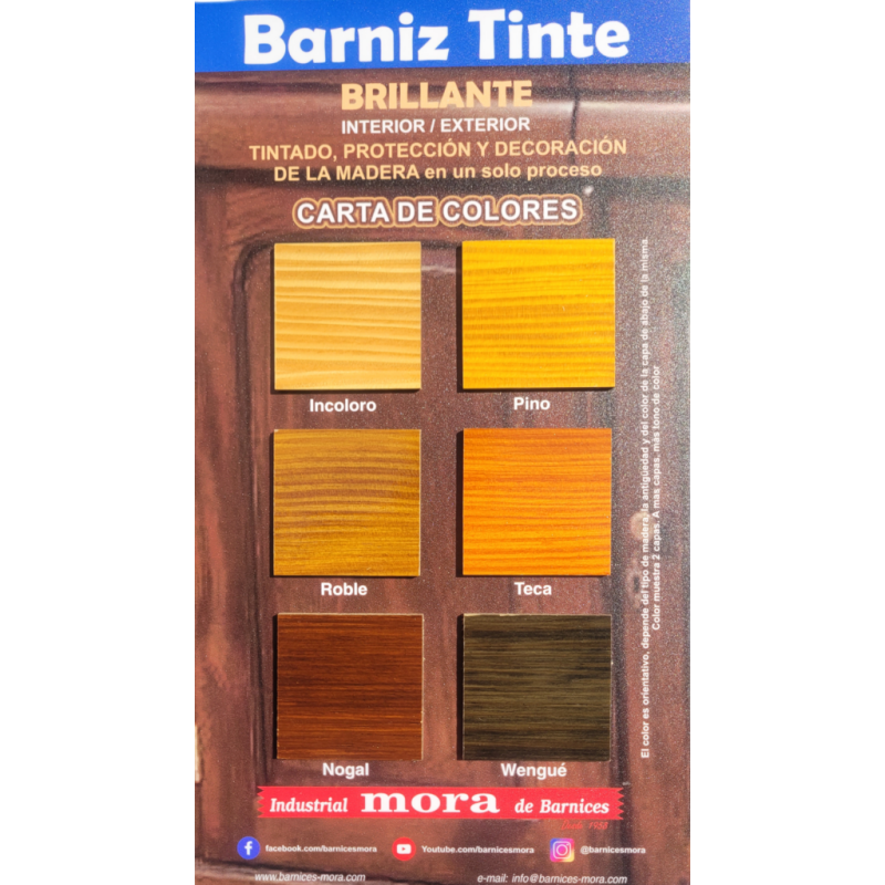 barniz tinte roble satinado 500ml